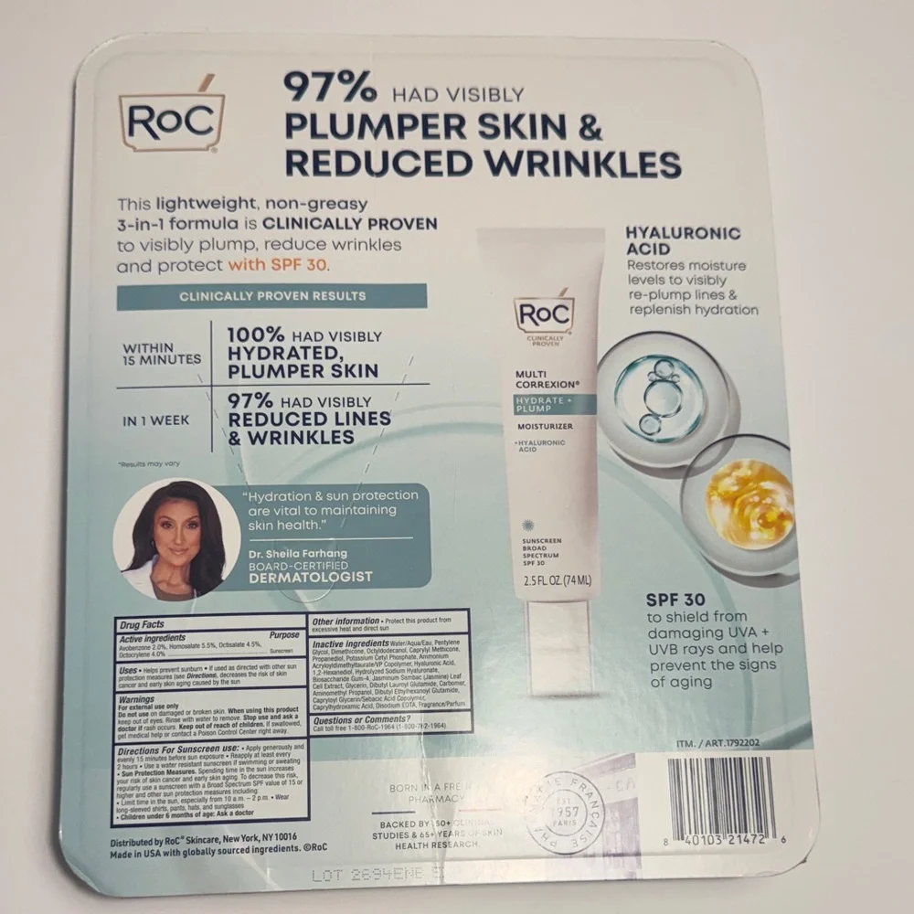 Multi Correxion Hydrate + Plump Moisturizer with SPF 30 - White